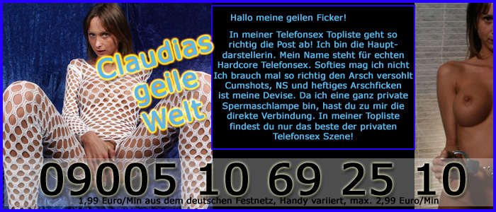 193 Privater Telefonsex mit dem Hardcore Luder Claudia